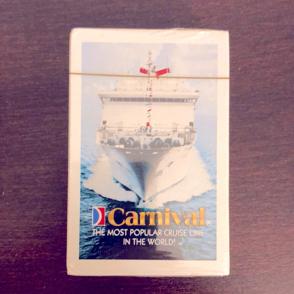 Vintage Carnival Cruise Playing Cards